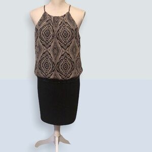 Bisou bisou chemise style black dress. Sz 8